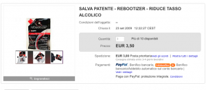 Bizzarra inserzione su eBay