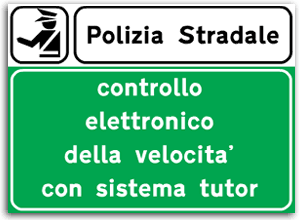 Il cartello che avvisa della presenza del Tutor